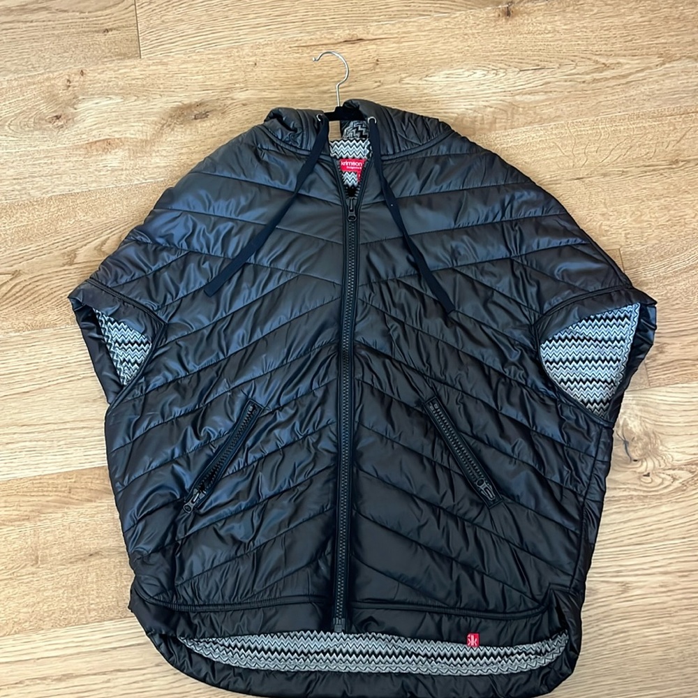 Ladies L/XL Krimson Klover reversible oversized vest with hood